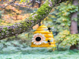 Beehive Bird Houses Outside Iron Hanging Birdhouses Garden Bird Nest Houses for Small Sized Bird V1294-YM0523-10341550