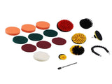 19PCS Drill Brushes Set Electric Scrubber Cleaning Kit Polishing Pad Set Cleaning Tools for Car V1294-YM0901-3117210150811