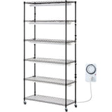 Plant Stand with Grow Light 6 Tiers 180W 180 cm Indoor Plant Grow Shelf V952-GNZWJ180CM90SFKCTV3