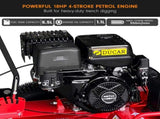 Ducar Trench Digger 457cc 18HP 4-Stroke Key Start, Petrol Trencher Machine TDG-GBT-150E-RD