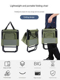 Foldable Camping Chair with Integrated 10L Insulated Cooler Bag - Blue V888-ELOSUNG26697