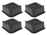 4PCS Bed Risers ABS L Shape Anti Slip Chair Leg Extra Lifts Furniture Riser Stand Blocks for Desk V1294-YM0901-3114230084913