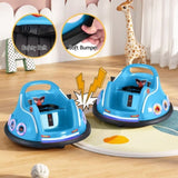 Kids Ride On Car Bumper Electric Toys Cars Light Remote Angry Birds Sticker Blue RCAR-BUMPER-BU