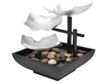 Indoor 3 Tier Relaxing Tabletop Fountain Flowing Water Ornament for Home Office Craft DecorationAU V1294-YM0710-3115210140012