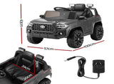 Kids Electric Ride On Car Toyota Tacoma Off Road Jeep Toy Cars Remote 12V Grey RCAR-LS-TOYO-GY