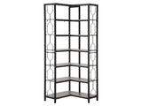 Artiss 6 Tiers Bookshelf Corner Shelf Bookcase Display Shelves Oak MET-BSHELF-LS-WD