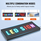 Programmable LED Sign, P10 Full Color LED Scrolling Panel, DIY Custom Text Animation Pattern Display V952-XGSGDBZP40X1EUY8FV3