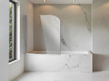 180 Degree Pivot Door 6mm Safety Glass Bath Shower Screen 900x1400mm By Della Francesca V63-829021