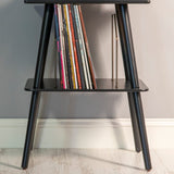 Victrola Eastwood II Turntable - Walnut Turntable Stand Bundle - Black V398-VTR-74-WLN-ST