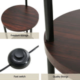 Artiss Floor Lamp 2 Tier Shelf Storage LED Light Stand Home Room Adjustable Head LAMP-FLOOR-SF-31099