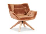 Artiss Swivel Chair Armchair Nursing Velvet Brown UPHO-H-ARM02-SWL-BR