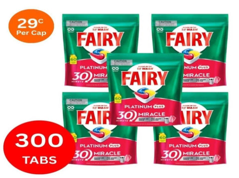 Fairy Platinum Plus x 300 Lemon Dishwasher Tablets FAIRY-80782496X5_NZ