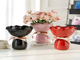 Handcrafted Minimalist Ceramic Vase - Artistic Home Decor Centerpiece V888-ELOSUNG35248