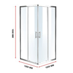 1000 x 1000mm Sliding Door Nano Safety Glass Shower Screen By Della Francesca V63-829361