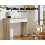 Artiss Console Table Storage Drawer Jory White Pine FURNI-E-TAB-01-WHWD