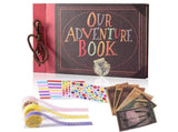 1 Set Photo Album Vintage Design Adventure Book Creative DIY Scrapbook Album for Weddings Travel V1263-JX-2509