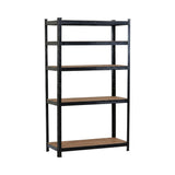 CARLA HOME 5 Tier Steel Shelving Unit - Garage Storage Shelf - Black - Modern V178-36477