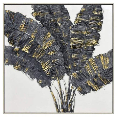 100X100cm Noir Luminescence Light Wood Framed Hand Painted Canvas Wall Art V411-SOK-HMTWF-14022W