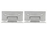 2Pcs Glass Door Hinge Heavy Duty Glass Door 90 Degree Hinges Durable Stainless Steel Bathroom Gate V1294-YM0703-3114230035711