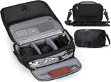 Anti-Theft Camera Shoulder Bag, Waterproof Polyester DSLR Camera Bag with Padded Compartments for V1237-ZY-917-075