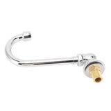 Foot Pedal Faucet Stainless Steel G1/2 Thread Wall Mounted Knee Valve Basin Tap for Hospital Railway V1294-YM3112220073411-0421