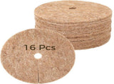 16PCS Coconut Fiber Mulch Rings, 9.8" Round Mulch Mats, Coco Coir Tree Protector Mats for Potted V1369-AZ3-W-08829