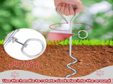 2 Set Dog Tie Out Cable and Stake - 30ft Leash Chain, 16" Spiral for Outside Yard Medium to Large V1259-DP01-A-1121