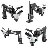 VEVOR Micro Inlaid Mirror Multi-Directional Microscope with Spring Bracket 7X-45X Multi-Directional V952-WXQJWXTHZJ0000001V0