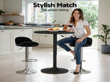 Artiss Bar Table and Stools Set Dining Desk Kitchen Chairs Cafe Pub BA-TAB-CHR-GASLIFT-BKSV