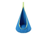 Gardeon Kids Hammock Chair Camping 70cmx150cm with Cushion Storage Bag Blue HM-CHAIR-PLOW-BU
