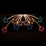 Samland Led Animated 10 Stars Motif Rope Light for Christmas 2.2m V1060-20016