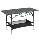 Folding Camping Table, Outdoor Portable Side Tables, Lightweight Fold Up Table, Aluminum & Steel V952-HWZDCZL200LBS0UE8V0