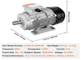 2.2KW Electric Motor 2890 rpm, AC 400V 4.7A, 90L, B3 Frame, Air Compressor Motor 3-Phase, 24mm Keyed V952-TYJLIECDJ300ILW2HV8