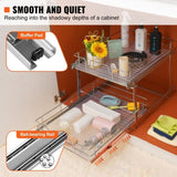 VEVOR 2-Tier Wire Pull Out Cabinet Under Sink Organizer 16x21 Inch Drawer Basket V952-HGS217W21D15HO4AUV0