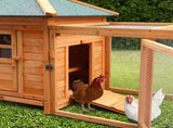 Furtastic Large Wooden Chicken Coop Rabbit Hutch Nesting Box Fir Wood WCC-JOY-004-LHN
