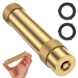 Brass Hose Nozzle Universal Fit, Adjustable Spray Patterns, Durable & Deformation-Resistant, Ideal V1369-AZ3-W-12004