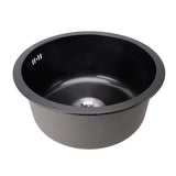Undermount Small Kitchen Sink Professional Nano Black Stainless Steel Single Bowl Kitchen Bar Sink V1294-YM0901-3118240116211