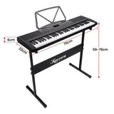 Karrera 61-Key Electronic Piano Keyboard 75cm with Stand - Black EKB-61-K33-STD