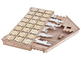 LED Light Calendar Wooden Desk Calendar Christmas Advent Calendar Ornament for Holiday Decoration V1294-YM0523-3115210294311