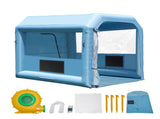 Inflatable Paint Booth, 9.8 x 8.2 x 8.2 ft Inflatable Spray Booth, with 550W Powerful Blower and Air V952-CQSPQFLSKCGLKNDD2V3