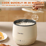 Multifunctional Electric Cooker - Mini Rice Cooker with 360&deg Heating & Non-Stick Coating V1369-AZ3-W-15429