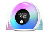 Wake-Up Light Alarm Clock Night Light Alarm Clock with Bluetooth Speaker Dimmable Colorful Light V1263-JX-6718