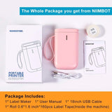 Niimbot D11 Protable Wireless Connection Label Printer Pink V943-D11-PINK