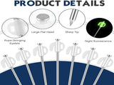 30 Pcs Galvanized Steel Tent with Fluorescent Stopper Glow in The Dark Heavy Duty Canopy V1192-AZ-W-10089