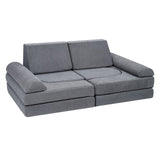 Modular Kids Play Couch 10Pcs DIY Creative Toddler Sectional Sofa Grey V952-ETSF5255724Y94P8YV0