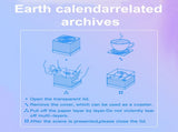 3D Earth Sculpture Calendar Model Ornaments for Home School Office Decor V1294-YM0512-26S86LV96-2