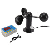 Tower Crane Anemometer Wind Speed Alarm USB 3 Fan Blades Accurate Aluminium Alloy Power Failure V1294-YM0706-3111230216211
