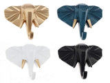 Elephant Head Modern Wall Decoration Resin Animal Creative Hook Home Cloakroom Bedroom Jewelry V1370-AZ4-05846