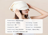 3-in-1 Heated Head Eye and Neck Massager with 360&deg Wrap Design, Adjustable Corded Controller and V1341-ZY-EP7EY8BP-BEIGE