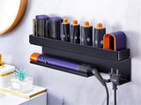 7 in 1 Storage Hair Dryer Holder for Iron Accessories, Hair Tool Organizer Wall Mount, V1192-AZ-W-1087